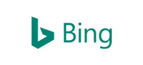 About Us: A White Background With The Bing Logo.