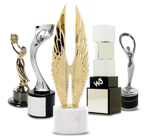 A Trophy Display For Website Design.