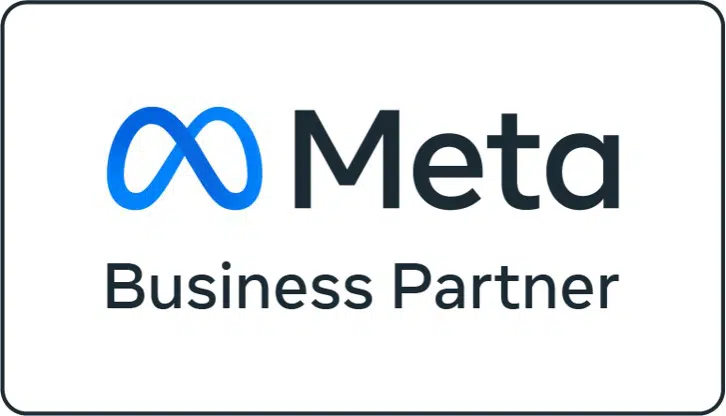 A Meta Business Partner Sign For Social Media Marketing.