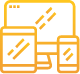 An Icon Of Three Barrels In Black And Yellow For Website Design.